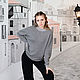 Заказать Свитер женский кашемировый серый Искушение. Knit_Ox   Оксана. Ярмарка Мастеров. . Свитеры Фото №3