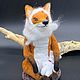 Teddy Animals: Fox, Vixen -A Red-haired Positive beauty with a toy. Teddy Toys. Findyourtoyfriend. Online shopping on My Livemaster.  Фото №2