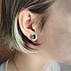 Coffee Cup stud earrings. Stud earrings. ametrynes. Online shopping on My Livemaster.  Фото №2