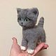  Котёнок, Войлочная игрушка, Москва,  Фото №1