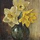 Paintings: Oil on canvas Daffodils, Pictures, Solnechnogorsk,  Фото №1
