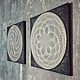 Заказать Диптих  "Лотос и Спираль" в стиле стринг арт. String Art. Ярмарка Мастеров. . Стринг-арт Фото №3
