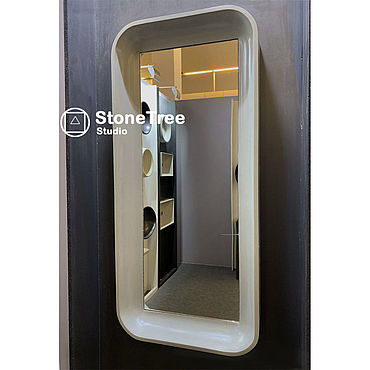 Для дома и интерьера ручной работы. Ярмарка Мастеров - ручная работа Зеркало из бетона ЛОФТ. Handmade.