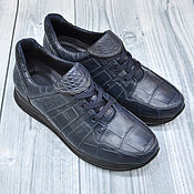 Обувь ручной работы handmade. Livemaster - original item Sneakers made of genuine crocodile leather, 100% handmade!. Handmade.