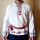 Festive white linen shirt, Costumes3, Bryansk,  Фото №1