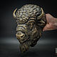 Bison, Bison Wall Sculpture Animal Head Decor Art. Sculpture. VoronFab Sculpture workshop. Online shopping on My Livemaster.  Фото №2