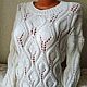 Knitted jumper 'Olenka' handmade. Jumpers. hand knitting from Galina Akhmedova. Online shopping on My Livemaster.  Фото №2
