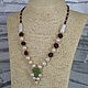 Necklace with pearl and carnelian pendant. Necklace. Magic box. Online shopping on My Livemaster.  Фото №2