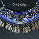 Колье Blue. Колье. Ярина Яриловец (dee-jewelry). Ярмарка Мастеров.  Фото №5