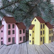 Для дома и интерьера handmade. Livemaster - original item HOUSES: A set of handmade wooden interior houses.. Handmade.