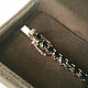 Gold bracelet with black diamonds buy, Chain bracelet, Tolyatti,  Фото №1