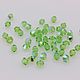 PR-130 Биконусы хрусталь 3 мм Peridot AB 10 шт (Preciosa), Кристаллы, Нижний Новгород,  Фото №1