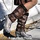 Gaiters felted in any color, knee socks, double-sided, Leg warmers, Cheboksary,  Фото №1