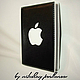 ОБЛОЖКА ДЛЯ ПАСПОРТА " APPLE " ( black ) НАТУРАЛЬНАЯ КОЖА, Обложка на паспорт, Санкт-Петербург,  Фото №1