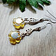 Order Amber. Earrings 'Flowers claverack' amber silver. Frollena II. Natural Baltic amber. Livemaster. . Earrings Фото №3