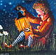 Большая картина маслом "Свет в тишине" Авторская живопись клоун, Картины, Черновцы,  Фото №1