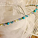 Tiaras, headbands, hair jewelry handmade. Wedding decorations for celebrations, everyday. Fair Masters - handmade. To purchase a wreath for the hair `Turquoise spark`. Handmade.  turquoise.
