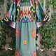 Uzbek robe made of suzane and ikat. Boho coat, caftan. S036. Robes. businka34. Online shopping on My Livemaster.  Фото №2