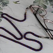 Украшения handmade. Livemaster - original item Beaded Cord/Harness - Glasses Holder. Handmade.