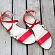 Women's Nicole leather sandals. 15% discount, Sandals, Denpasar,  Фото №1