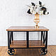 Coffee table on wheels in Loft style 'Anders', Tables, Ivanovo,  Фото №1