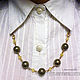 Order Pyrite beads. Himawari shop. Livemaster. . Necklace Фото №3