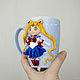 Sailor Moon. Decor on a mug of polymer clay. Mugs and cups. Al Catone store. Online shopping on My Livemaster.  Фото №2