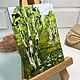 Copy of Copy of Copy of Fall Painting Original Art Birch Tree Small Wall Art Autumn Forest. Pictures. katbes (Ekaterina). Ярмарка Мастеров.  Фото №6
