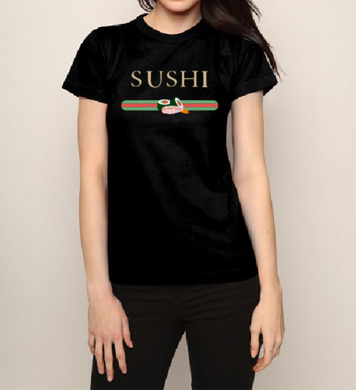 Sushi Gucci  parody  T shirt       