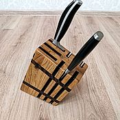 Подставка для ножей кухонных ножей из дерева