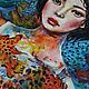 Девушка и рыбы (Girl and pisces). Картины. Мастерская MarFairy. Ярмарка Мастеров.  Фото №4