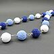Beads 'Sea voyage' blue, white, beads. Beads2. Beaded jewelry. Online shopping on My Livemaster.  Фото №2