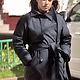 Coat double breasted with belt ' Trench coat'. Combination. Lana Kmekich (lanakmekich). My Livemaster. Фото №5