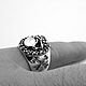 Кольцо из серебра улыбающийся Череп  TPR38-03. Кольца. Blacksilver. Ярмарка Мастеров.  Фото №4