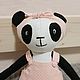 ПАНДА Мягкая игрушка. Мягкие игрушки. Марина 'Scandi Toys' (ovimarina) (ovimarina). Ярмарка Мастеров.  Фото №5