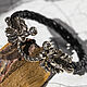 Bracelet 'Poison Scorpions' nickel silver. Braided bracelet. Belogor.store (belogorstore). Online shopping on My Livemaster.  Фото №2