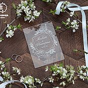 Свадебный салон handmade. Livemaster - original item Acrylic wedding invitations!. Handmade.