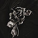 Black rose velvet brooch. Brooches. natalya-4 (natalya-4). Online shopping on My Livemaster.  Фото №2