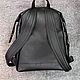 Order Backpack made of ostrich skin, stylish model, black color. SHOES&BAGS. Livemaster. . Backpacks Фото №3
