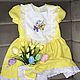 Dress: linen dress for girls 'Easter», Childrens Dress, Rostov-on-Don,  Фото №1