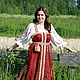 Slavic shirt under sundress, Costumes3, Bryansk,  Фото №1