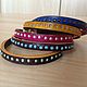 Leather bracelets in Bohemian style, colorful, women's, Bracelet set, St. Petersburg,  Фото №1