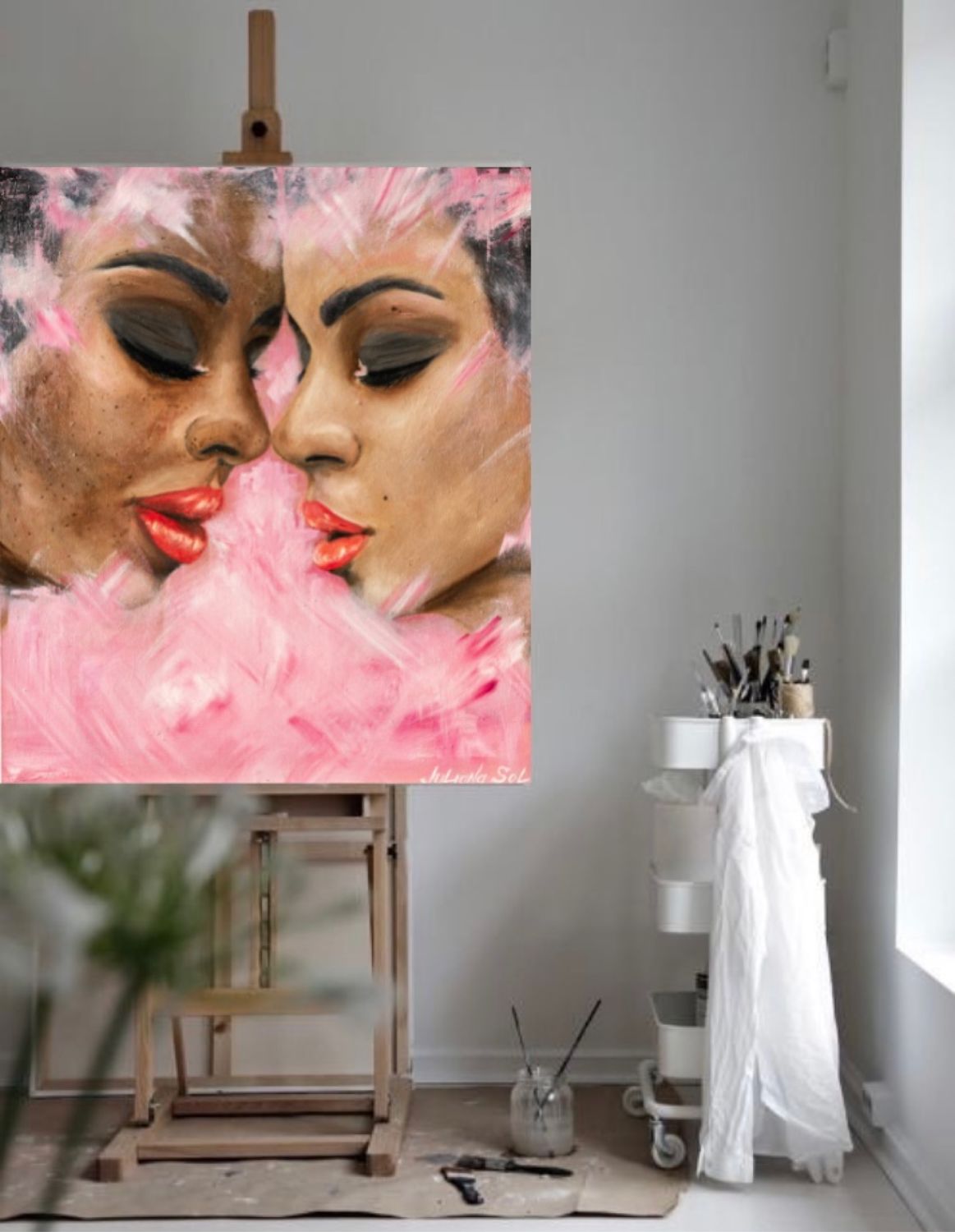 Современная Интерьерная Картина Маслом. Лица Девушек. Мода в интернет ...