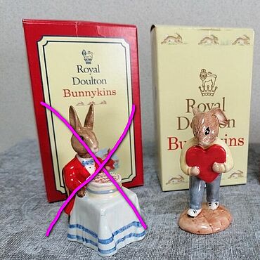 Винтаж ручной работы. Ярмарка Мастеров - ручная работа Винтаж: Royal Doulton Bunnykins кролики фарфор Англия. Handmade.