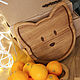 Детская деревянная тарелка Кошка, Детская посуда, Буинск,  Фото №1