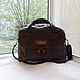 Bag leather men's a La WENGER custom for Alexei. Men\'s bag. Innela- авторские кожаные сумки на заказ.. Online shopping on My Livemaster.  Фото №2