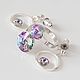 Swarovski серьги гвоздики и кольцо с кристаллами Сваровски серьги. Комплекты украшений. Lip-ka. Ярмарка Мастеров.  Фото №6