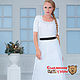 Double-sided synthetic polyester skirt with elastic blue and white. Skirts. Slavyanskie uzory. My Livemaster. Фото №4