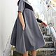 Платье "Spring Half Line- grey" D0027. Платья. Fraktura     Ольга и Мария. Ярмарка Мастеров.  Фото №5
