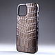 Чехол на любую модель iPhone из кожи крокодила IMA8002L. Чехол. CrocShop аксессуары из кожи. Интернет-магазин Ярмарка Мастеров.  Фото №2